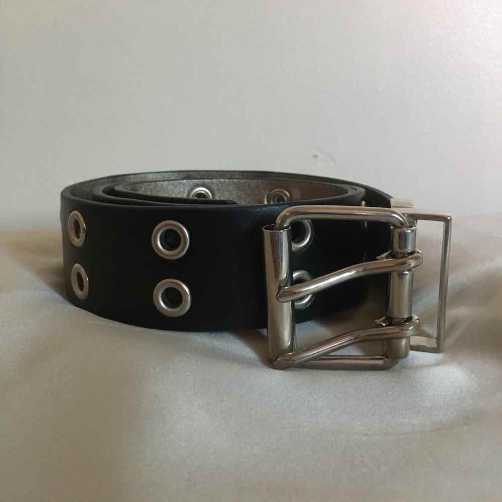 Double Grommet Leather Belt!